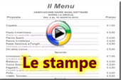 Stampe in tanti formati di menu, locandine, menu pre ordine e tanto altro. Possibilità di filtrare creare stampe con categorie di prodotti a scelta.